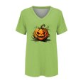 thumbnail image 4 of Halloween Shirts for Women V Neck Tops for Women Halloween Graphic Tee Womens Summer Tops Halloween Tee Halloween Clothing Shirts for Women Tshirts for Women Womens Tops Summer Tops for Women, 4 of 4