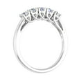thumbnail image 2 of 1/2 Carat 5-Stone Diamond Wedding Band Ring in 14K White Gold (Ring Size 10), 2 of 5