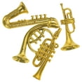 thumbnail image 4 of 4 Pcs Mini Plastic Musical Instrument Home Ornament Accessories Holiday Gifts, 4 of 6
