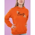 thumbnail image 2 of Beauty Lettering With Daisy  Hoodie Women -Image by Shutterstock, Female Small, 2 of 4