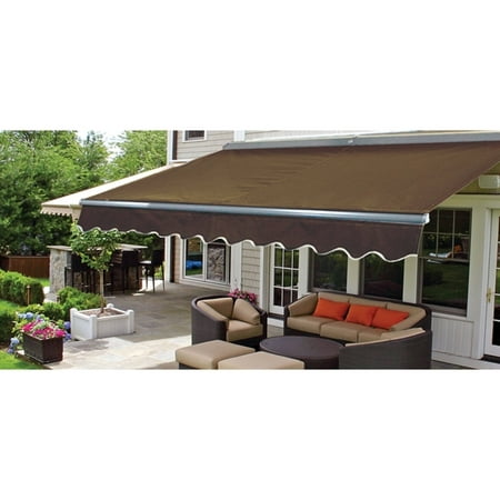 Aleko 16 X10 Sunshade Half Cassette Motorized Retractable Patio