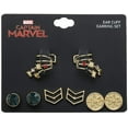 thumbnail image 2 of Marvel Accessories Captain Marvel Ear Cuffs Jewelry Stud Earrings - 4-Pack, 2 of 2
