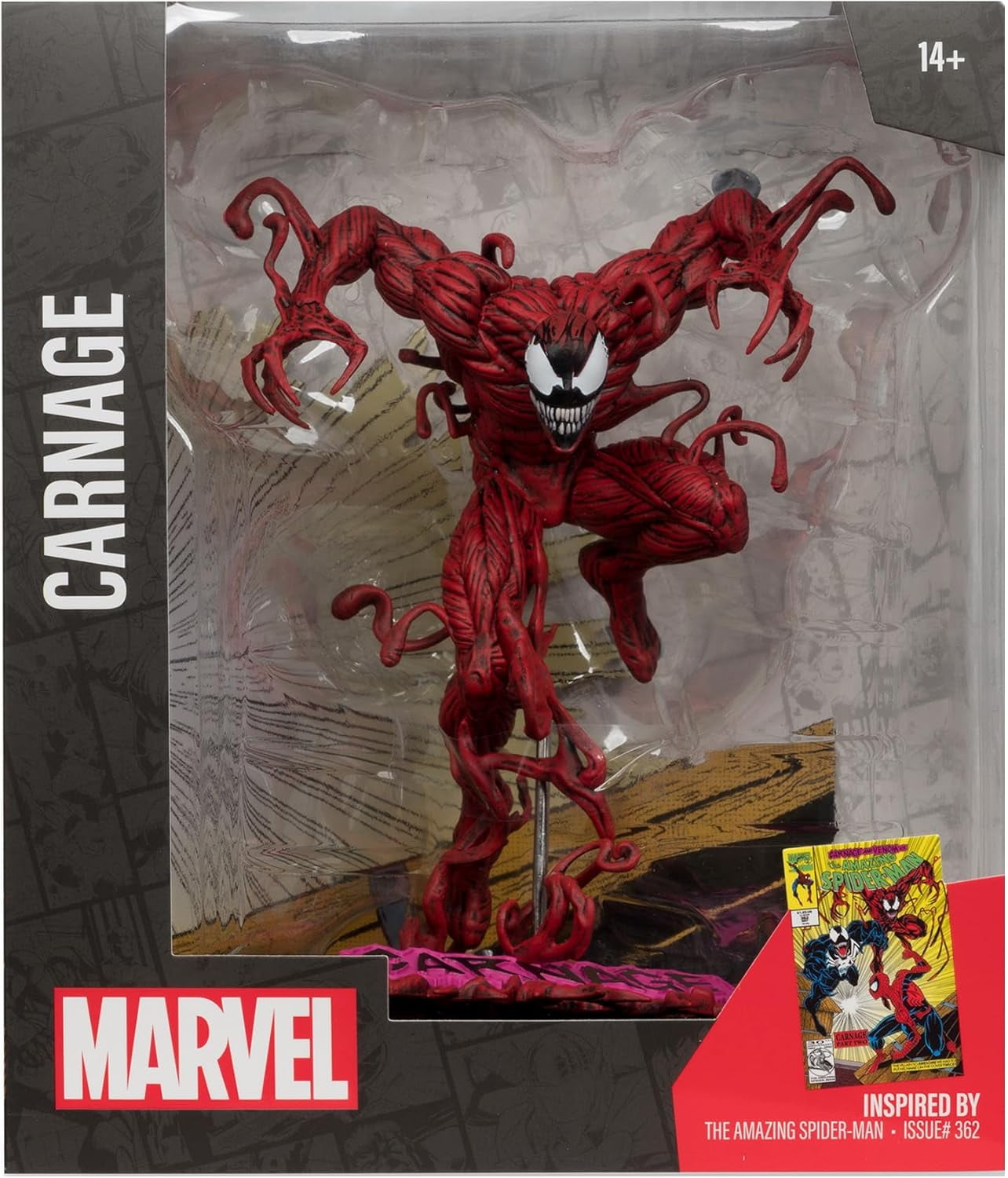 Marvel Carnage 1:10th Scale Collectible with Scene - The Amazing Spider-Man #362