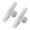 Empty pen 20mm, variant on 2Pcs Empty Paint Pens Flat or Round Tip Acrylics Empty Marker Refillable Empty Paint Marker for Painting on Fabric