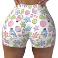 thumbnail image 2 of Fotbe Pastel Christmas Cookies Shorts Sin Costuras – Shorts Deportivos de Cintura Alta para Mujer, Elásticos para Gimnasio, Yoga, Running o Ciclismo-X-Large, 2 of 8