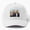 White, variant on American Gothic Pixel Glitch Baseball Hat, Classic Art Tech Effect Design, Everyday Cap