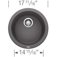 thumbnail image 6 of BLANCO RONDO Bar Undermount - Cinder, 6 of 7