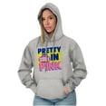 thumbnail image 5 of Pretty In Pink Dubble Bubble Logo Hoodie Sweatshirt Women Brisco Brands S, 5 of 6