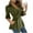 Army Green, variant on Fouhkni Womens Long Sleeve Tops V Neck Belted Blouses Dressy Casual Elegant Wrap Shirts with Pockets