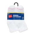 thumbnail image 2 of Hanes Womens CottonSoft Ankle Socks, 10-Pack, Size 4-10, 2 of 9