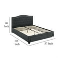 thumbnail image 5 of Sey Full Size Bed w Storage Drawers, Dark Gray Upholstered Headboard, 5 of 6