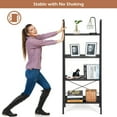 thumbnail image 4 of Gymax 4-Tier Ladder Shelf Ladder Bookcase Bookshelf Display Rack Plant Stand, 4 of 8