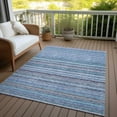 thumbnail image 6 of Addison Rugs Chantille Indoor/Outdoor Transitional Stripes Sky Washable Rectangle Rug, 3' x 5', 6 of 6