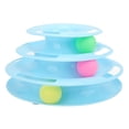 thumbnail image 4 of Cat Track Tower Roller, Cat Tracks Toys Interactive Stable Interesting Puzzle 3 Level  for Kitty Cats Blue, 4 of 7