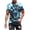 Blue B, variant on Men's Tie Dye T Shirts Hippies Senior Summer Short Sleeve Tee Shirt