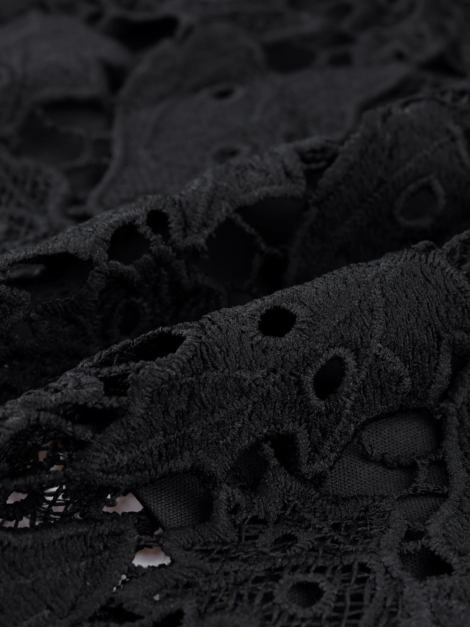 DARING DIVA Elegant Lace Midi Spaghetti Straps Dress XS Black