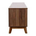 thumbnail image 6 of Merrick Lane 70" Mid-Century Modern TV Stand Made with Durable Engineered Wood in Dark Walnut Accommodates 65+" TV's, 6 of 9