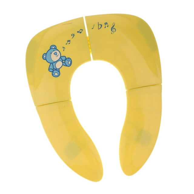 Orinal de Viaje plegable Sunnimix para Formación del Niño Portátil Higiénico Amarillo Naranja