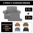 thumbnail image 3 of Housse de Coussin pour Canapé en T (Petit, Dove), 3 of 7