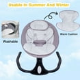 thumbnail image 5 of GIATUEE Electric Baby Swing with 12 Lullables, 4-Speed Infant Toddler Swings Bouncer, Bluetooth, 5 of 11