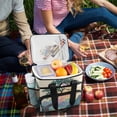thumbnail image 5 of FORMRS Insulated Cooler Bag 24 Cans Capacity Soft Leakproof Lunch Box with Side Pockets, Pine Tree Rainbow, 5 of 7