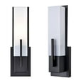 thumbnail image 6 of Claxy 15" Matte Black Wall Sconce with Tube Acrylic Shade, 6 of 7