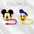 thumbnail image 3 of 8 Pack Mickey Straw Toppers, Silicone Straw Tip Covers for Tumblers, Reusable Dust-Proof Drinking Straw Toppers for 8-10mm Straws, 3 of 4