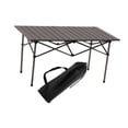 thumbnail image 4 of Mesa plegable compacta para actividades al aire libre, con capacidad para 2-4 personas, ideal para acampar. plateado, 4 of 9