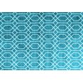 thumbnail image 1 of Ahgly Company Indoor Rectangle Abstract Light Blue Contemporary Area Rugs, 7' x 9', 1 of 4