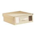 thumbnail image 2 of Organizador de sábanas, organizador de ropa de cama, transpirable, multiusos, a prueba de polvo, almacenamiento de sábanas para toallas, sábanas Queen Beige, 2 of 8