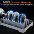 thumbnail image 2 of Professional 3-Stage Electric Knife Sharpener with Diamond Abrasive for Precision Sharpening and Polishing, 2 of 6