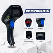 Datalogic PowerScan PM9501 + BC9030 – Industrial 910MHz Wireless Barcode Scanner