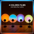 thumbnail image 2 of Sunset Lamp, Sunset Projection Lamp, 16 Multiple Colors Changing RGB LED Projector Rainbow Night Light with Strobe Effect ATTOE tic Home Décor for Wall Bedroom Living Room Party Accessories, 2 of 5