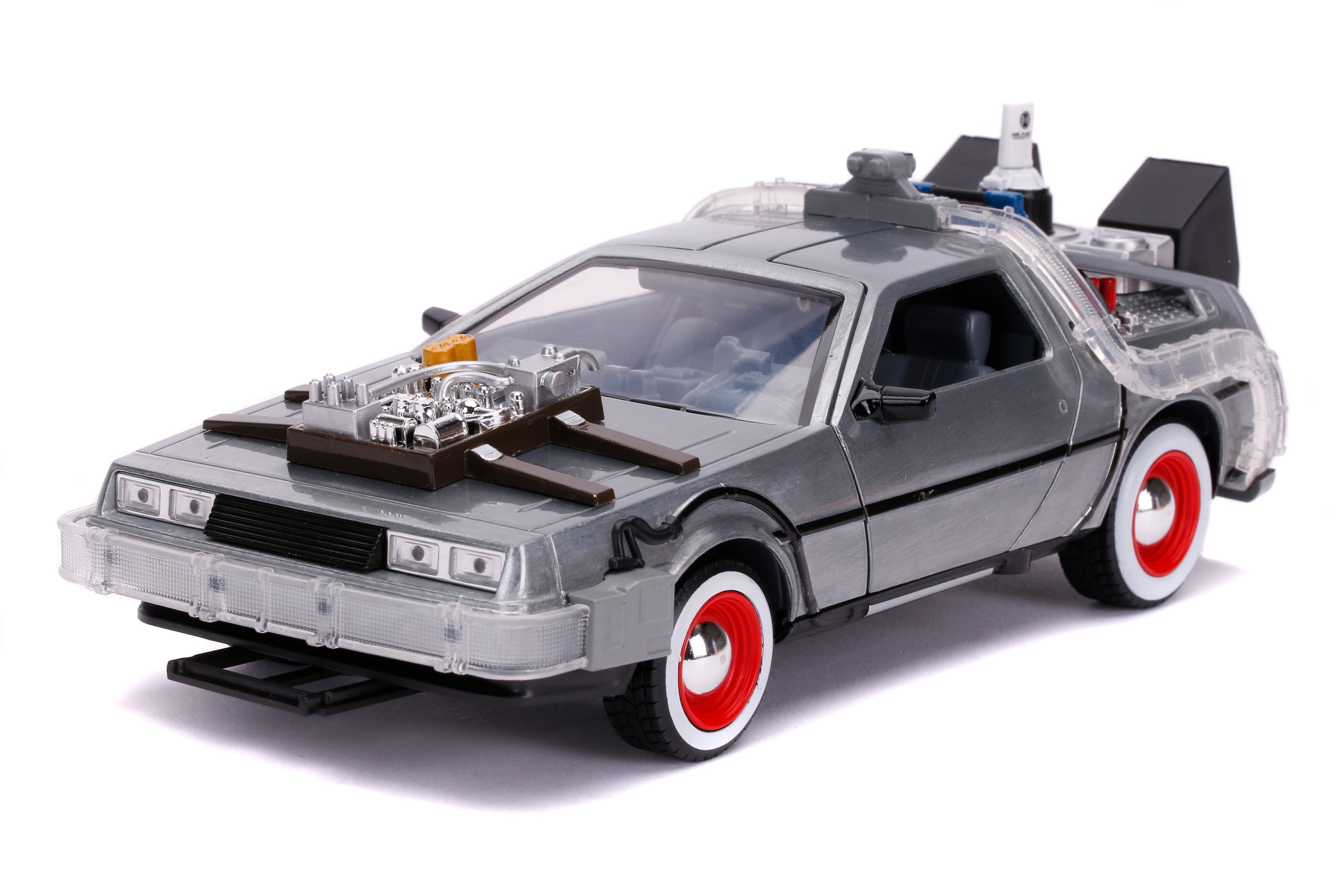 WELLY 1:24 Back To The Future Delorean Time Machine Die-cast Metla Toy Model Car 