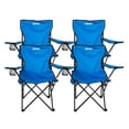 thumbnail image 1 of Sillas Camping y Playa Plegable Portatil Duralife para Exteriores 4 Piezas Azul, 1 of 10