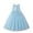BU2-3, variant on Girls Elegant Solid Color Neck Sleeveless Fitted Dress Summer Casual Party Wear