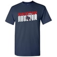 thumbnail image 4 of UGP Campus Apparel Houston Retro Repeat - Sports Team City Pride Tailgating T Shirt - X-Large - Navy, 4 of 6
