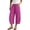 Hot Pink, variant on Cropped Linen Pants Women Capri Pants Barrel Drawstring Wide Leg Cotton Capris 2026 Casual Summer Boho Baggy Trouser (Coffee,M)