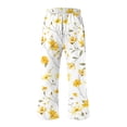 thumbnail image 5 of LEBONYARD Womens Pants Plus Size,Womens Pants Clearance,Women Casual Pants Straight Leg Drawstring Elastic Waist Loose Comfy Trousers with Pockets Yellow M, 5 of 5