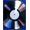 Black White Silver Iridescent, Pattern 14, variant on ODIKA 8'x10' Washable Area Rug Record Vinyl Vintage Disc Music Note Groove Cd Shaped Round Shape for Dining Room, Large Office, Lounge, Non-Slip Chair-Friendly Mat