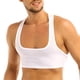 thumbnail image 4 of iEFiEL - Camiseta sin mangas informal a la moda para hombre, para fiestas nocturnas, ropa de discoteca, top corto, chaleco sexy para hombre, 4 of 5
