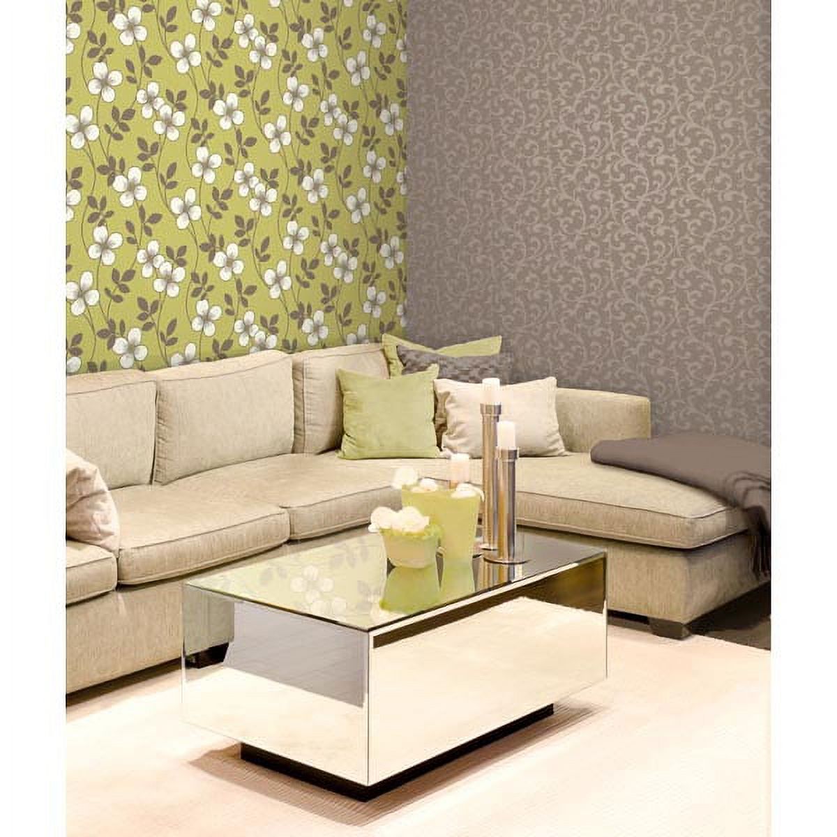 Decorline Catasse Brown Scroll Wallpaper