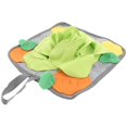thumbnail image 1 of Rabbit Foraging Snuffle Mat with Hanging Rope for Slow Feeding, Polar Fleece Nose Work Pad for Anxiety Relief and Sensory Stimulation for Rabbits and, 1 of 5