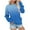 Blue##1, variant on Jsaierl Womens Sweatshirts Plus Size Gradient Trendy Sweatshirts Round Neck Tunic Pullover Tops Oversized Long Sleeve Shirts Fall Saving