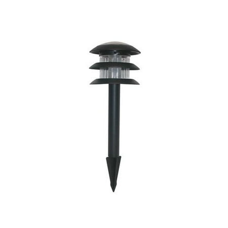 Alpine Super Bright Solar Led Light in Black Metal (Set of 4)