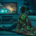 thumbnail image 2 of Birthday Gifts for Boys Age 8-15, Gamer Gifts for Men Boys Teen, Glow in The Dark Gaming Blanket, Game Controller Throw, Gaming Room Decor, Gamer Dad Graduation Presents for Teens 50"x60", 2 of 4