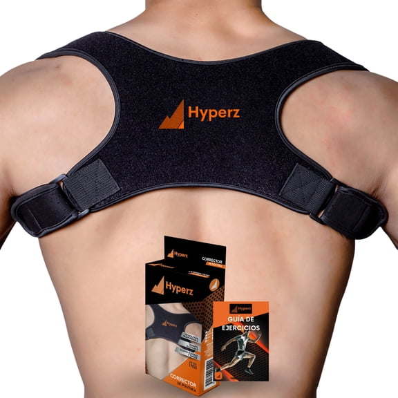 Corrector de Postura Ajustable, Faja Corrección de la Postura de Espalda Unitalla para Mujer, Hombre y Adolescentes, Chaleco Corrector Postura Hombros, Alivio del Dolor de Hombros, Fácil de usar Hyperz CORRECTORAL70