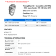 thumbnail image 2 of Timing Chain Kit - Compatible with 1996 - 2000 Isuzu Hombre VIN 4 8-Valve OHV 1997 1998 1999, 2 of 2
