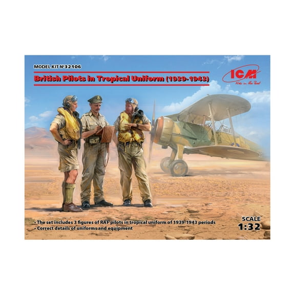 ICM British Pilots in Tropical Uniform (1939-1943) New