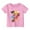 Pink, variant on Hienoo Toddler Girls Graphic T-Shirt Short Sleeve Round Neck T Shirt Summer Casual Tee Shirt